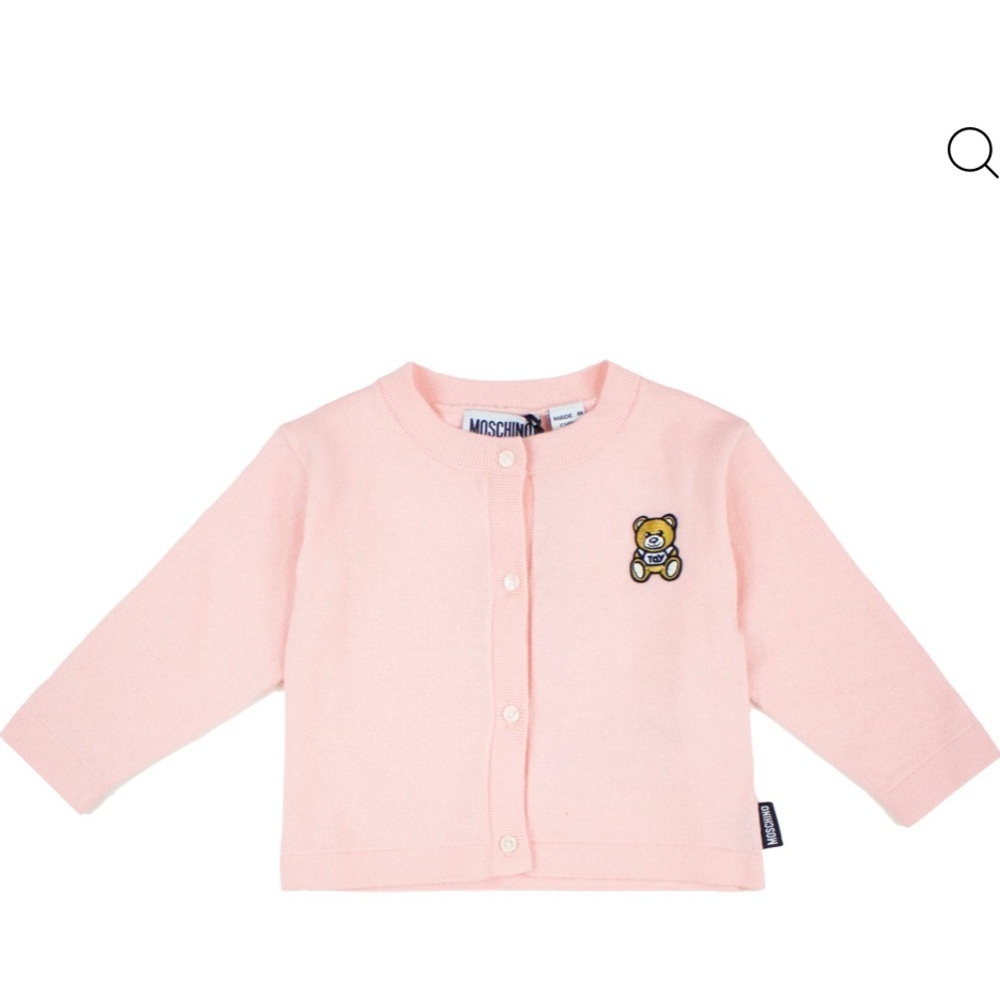 Moschino Pink Kids Cardigan